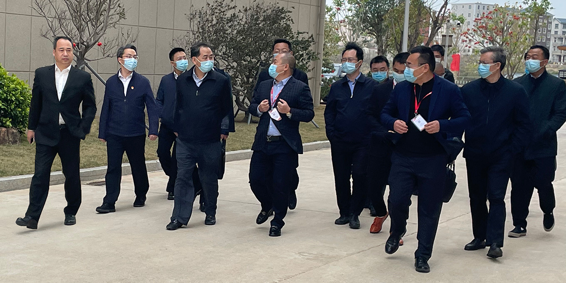 Warmly welcome Director Weng Yuyao of Fujian Provincial Department of Industry and Information Technology and his party to visit Fujian Yuguan Food for investigation!